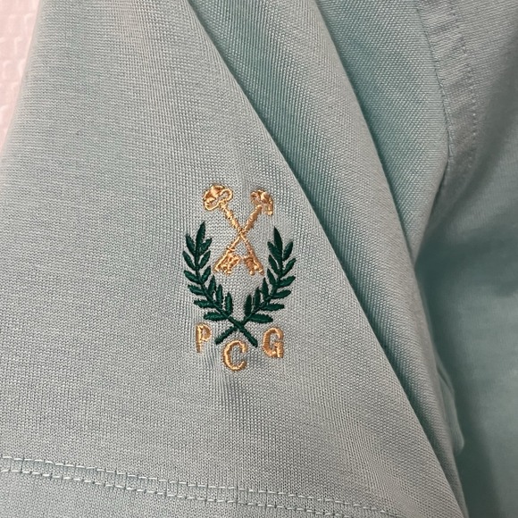 Peter Millar Women Moisture Management Polo Short Sleeve Teal Seafoam Size Small - Picture 5 of 5